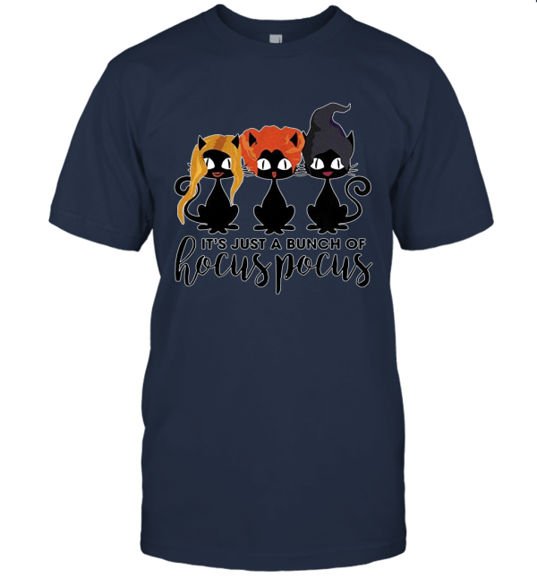 I Put A Spell On You Three Witches Hocu Pocu Cat Scary Unisex T-Shirt
