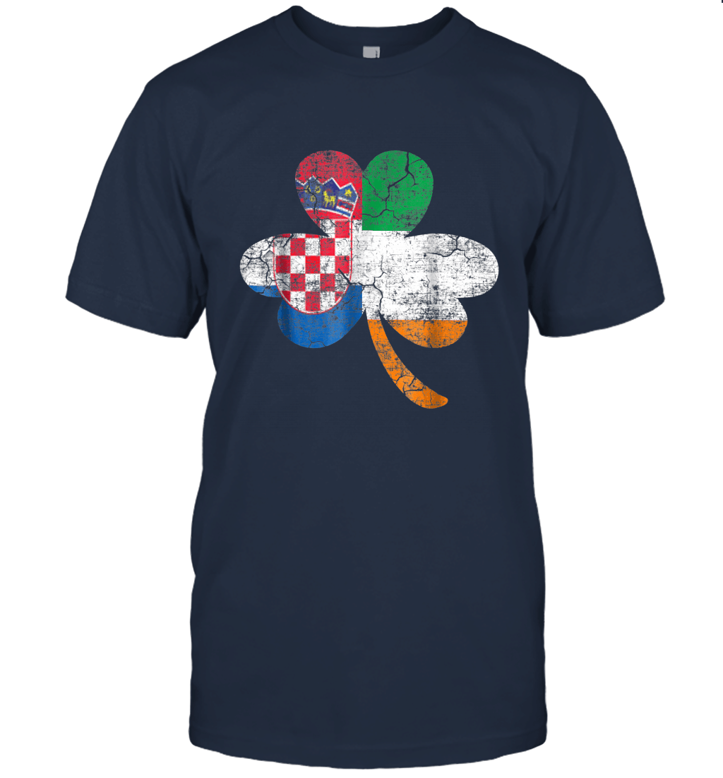 IRISH Croatia FLAG Ireland Shamrock St Patricks Day Unisex T-Shirt