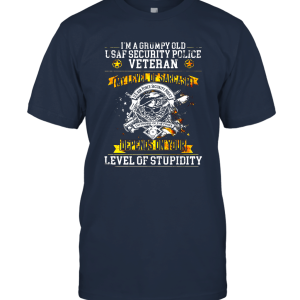 I'm A Grumpy Old Usaf Security Police Veteran Unisex T-Shirt
