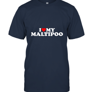 I Love My Maltipoo Gift With Heart Unisex T-Shirt