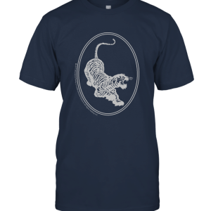 Jerry Garcia Tiger in Silver Unisex T-Shirt