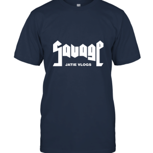 Jatie Vlogs Savage Logo White Unisex T-Shirt