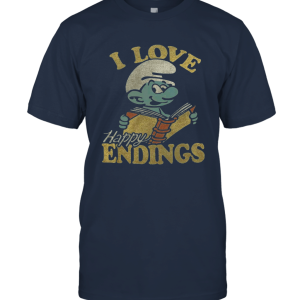 Junk Food Papa Smurf I Love Happy Endings Unisex T-Shirt