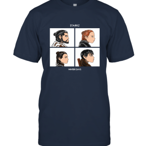 Jon Snow Sansa Stark Arya Stark Bran Stark starkz winter days T shirt Unisex T-Shirt