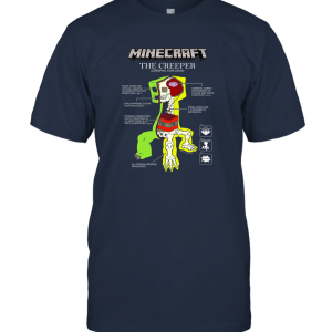 JINX Minecraft Creeper Anatomy Unisex T-Shirt