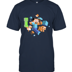 JINX Minecraft Glow in The Dark Run Away Unisex T-Shirt