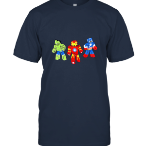 Marvel Hulk Iron Man Captain America Lego Unisex T-Shirt