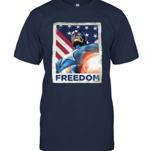 Marvel Dark Blue Captain America Freedom T Shirt Unisex T-Shirt