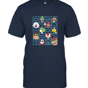 Mario Characters Wall Unisex T-Shirt