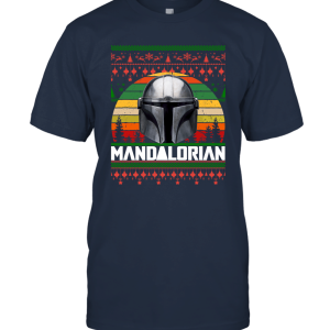 Mandalorian Ugly Christmas Merry Xmas Retro Ugly Christmas Unisex T-Shirt