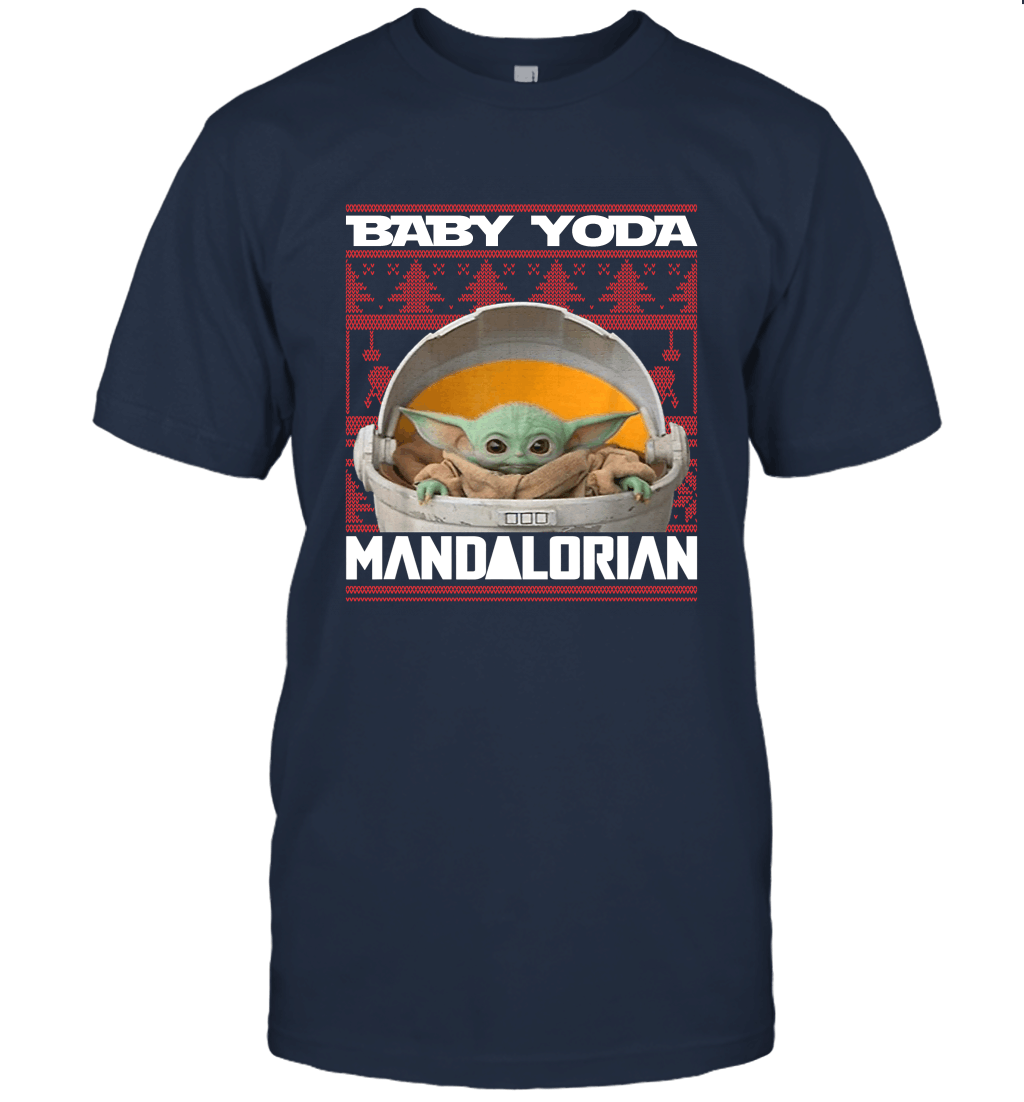 Mandalorian Baby Yoda Xmas Merry Christmas Gift Idea Unisex T-Shirt