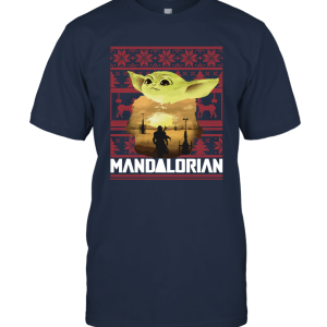 Mandalorian Baby Yoda Xmas Merry Christmas Funny Unisex T-Shirt