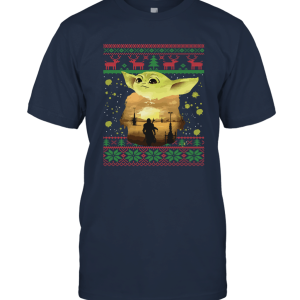 Mandalorian Baby Yoda Christmas Merry Xmas Unisex T-Shirt