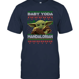 Mandalorian Baby Yoda Xmas Merry Christmas Parody Ugly Christmas Unisex T-Shirt