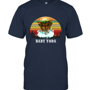 Mandalorian Baby Yoda Sunset gift Unisex T-Shirt
