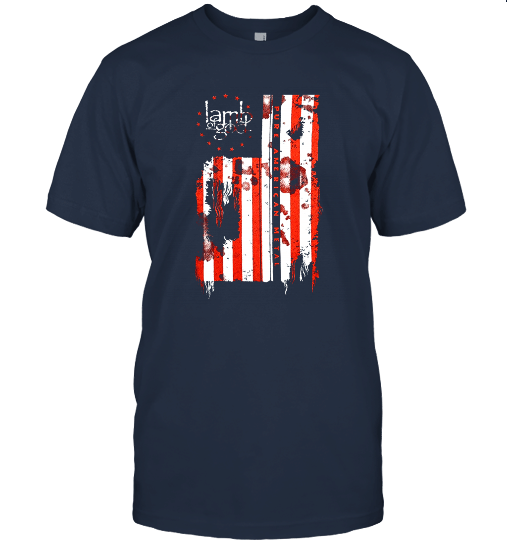 Lamb Of God Pure American Metal Flag Unisex T-Shirt