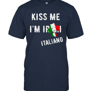 Kiss Me I'm Italian St Patrick's Day Irish Italia Unisex T-Shirt