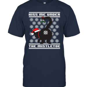 Kiss Me The Mistletoe Merry Christmas Unisex T-Shirt