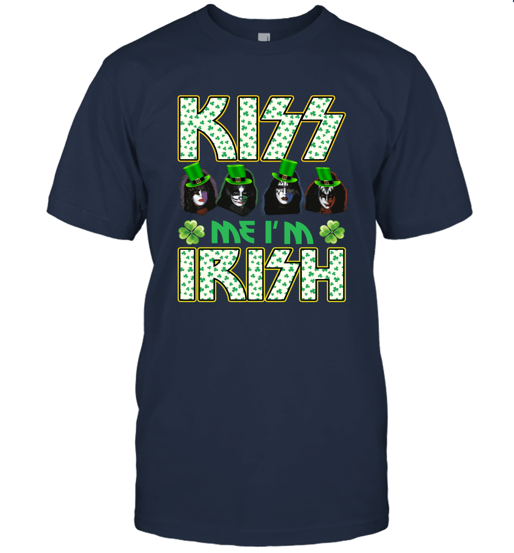 Kiss Me I_m Irish Funny American Rock Band St Patrick_s Day Unisex T-Shirt