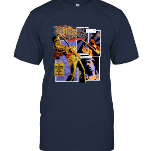 Liquid Blue Jimi Hendrix Comic Book Poster Unisex T-Shirt