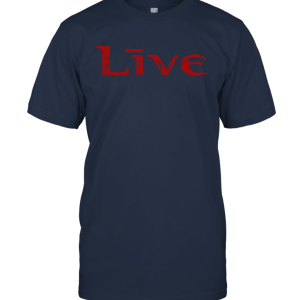 Logo LIVE Red PNG Unisex T-Shirt