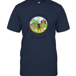 Men Old MacDonald had a farm English Nursery Rhyme Theme Unisex T-Shirt