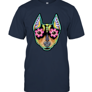 Min Pin  Day of the Dead Miniature Unisex T-Shirt