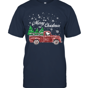 MERRY CHRISTMAS SNOOPY DRIVING CHRISTMAS TREE TRUCK SHIRT Unisex T-Shirt