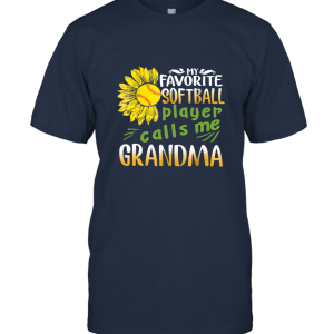 My Favorite Softball Player Calls Me grandma suower Shirt Unisex T-Shirt