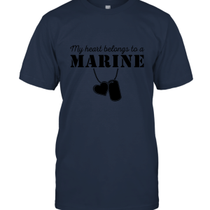 My Heart Belongs to a Marine Unisex T-Shirt