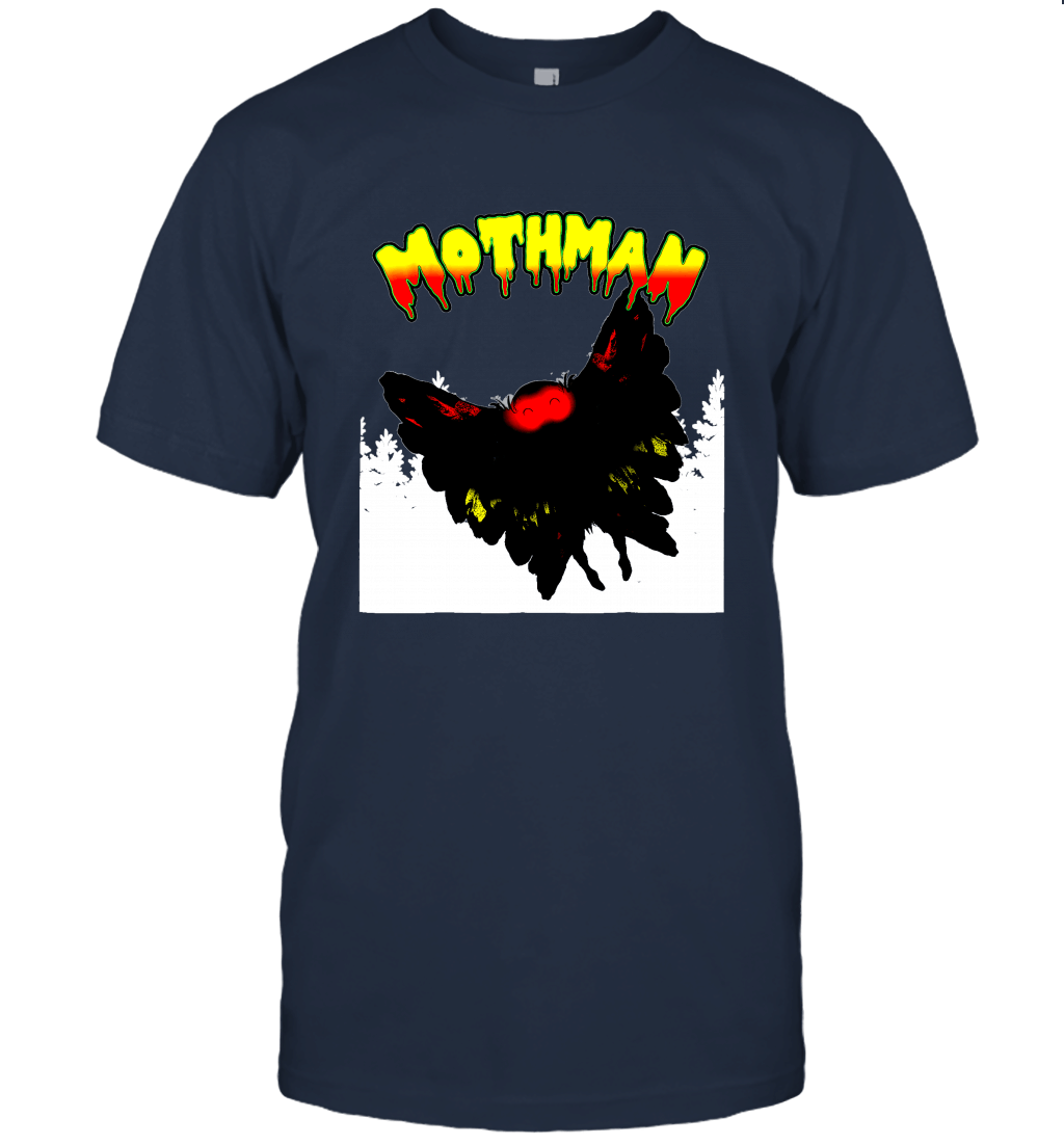 Mothman White Trees Monster Phantom Cryptid T Shirt Unisex T-Shirt