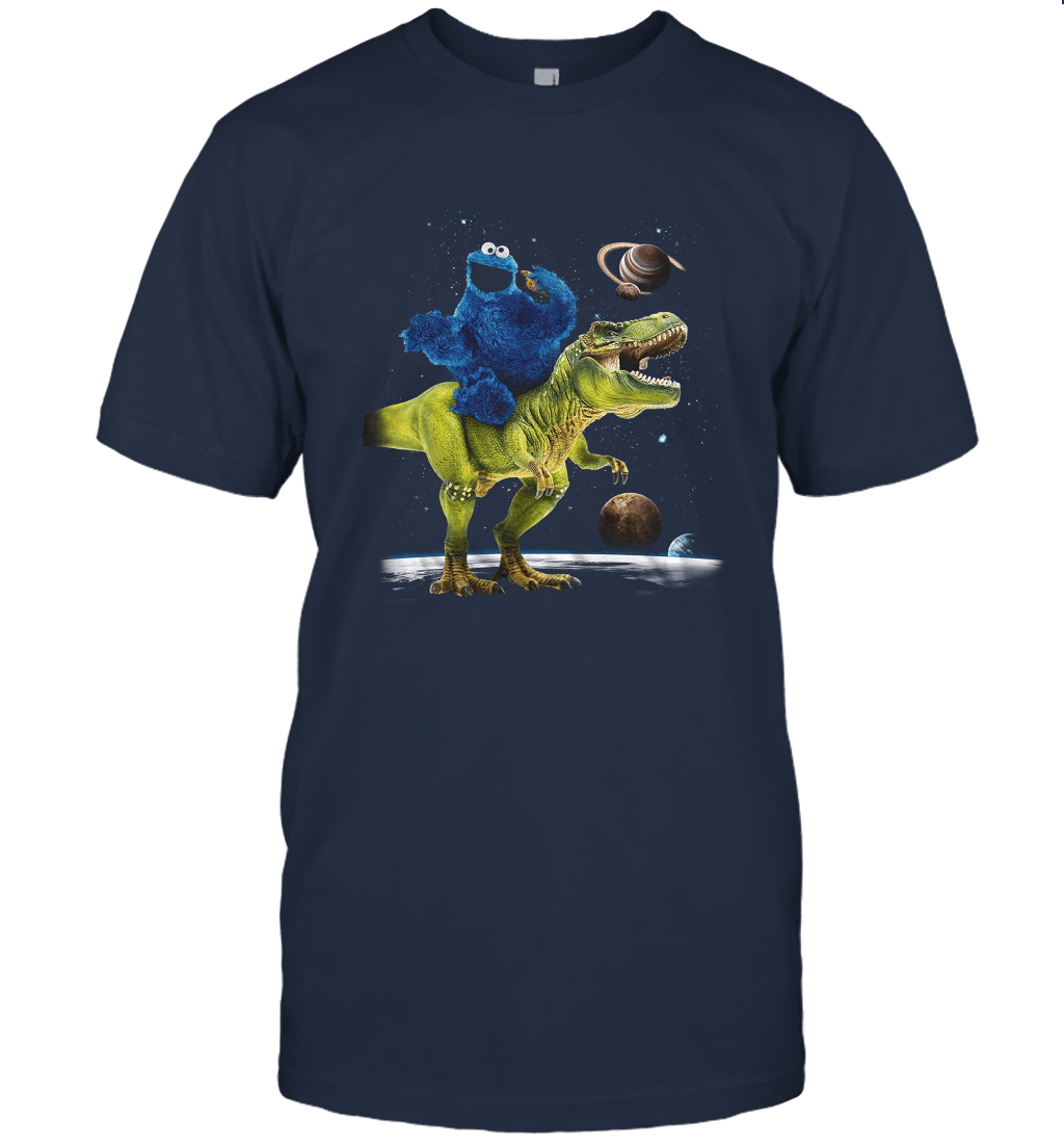 Monster on Dinosaur Unisex T-Shirt