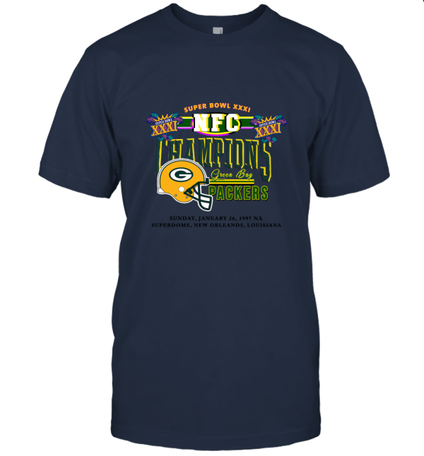 Green Bay Packers Football NFC Super Bowl XXXI Unisex T-Shirt