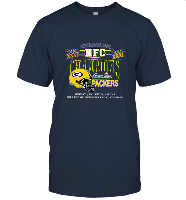 Green Bay Packers Football NFC Super Bowl XXXI (1) Unisex T-Shirt