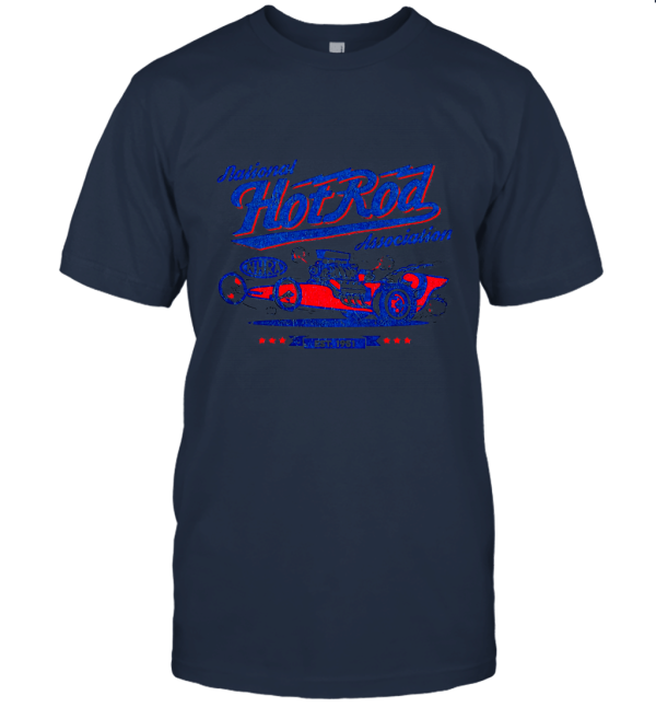 NHRA National Hot Rod Association Red White Unisex T-Shirt
