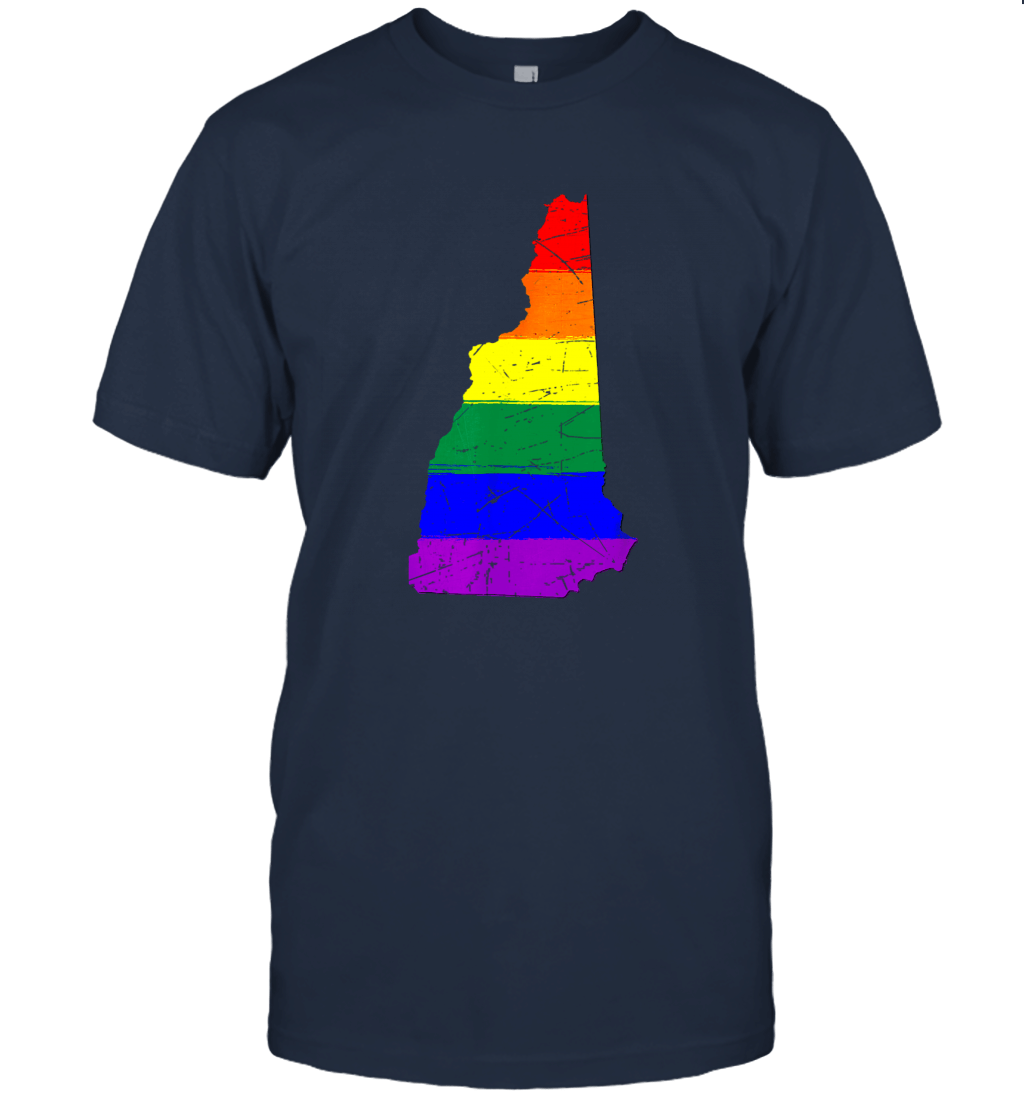 New Hampshire Gay Pride Flag T Shirt Unisex T-Shirt