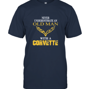 Never Underestimate an Old Man with A Corvette Unisex T-Shirt