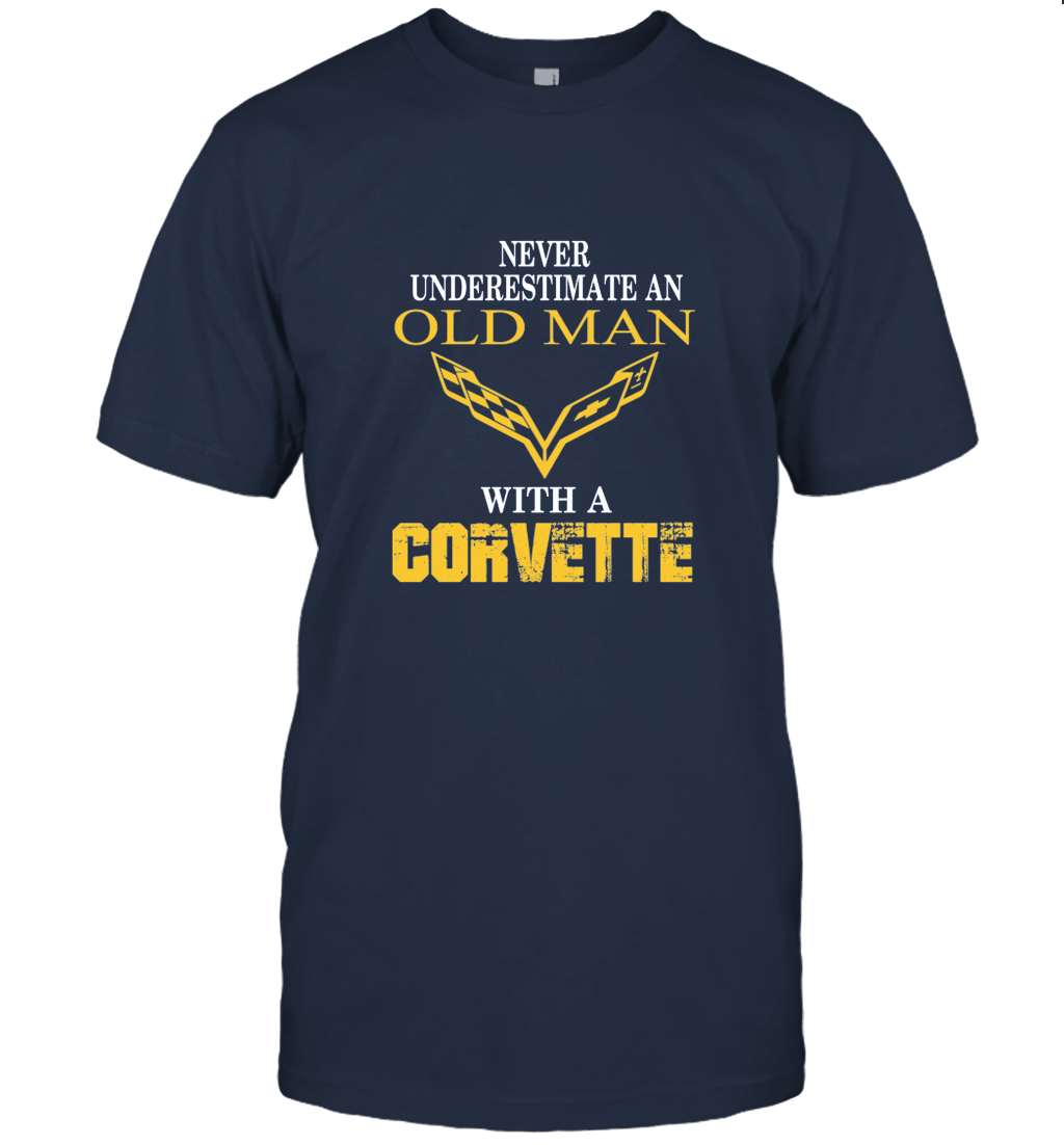 Never Underestimate an Old Man with A Corvette Unisex T-Shirt
