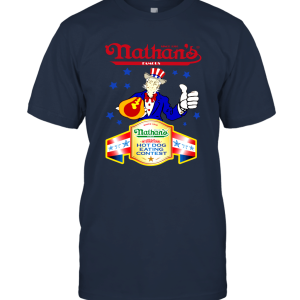 Nathans Hot Dog Eating Contest 4th of July Joey Chestnut Champion T Shirt Unisex T-Shirt