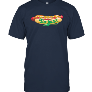 Nathan Hotdogs Distressed Logo Unisex T-Shirt