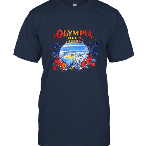 Olympia Beer Beach Waves Palm Trees Unisex T-Shirt