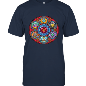 OffWorld Designs Stained Glass Polyhedral Dice Unisex T-Shirt
