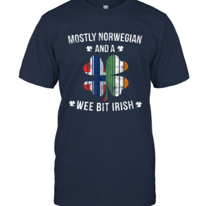 Norwegian Wee Bit Irish T Shirt Norway Patrick Day Gifts Unisex T-Shirt