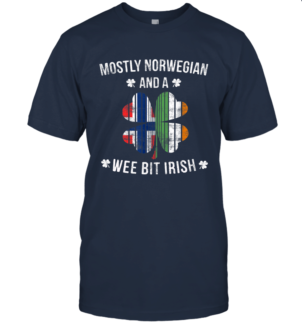 Norwegian Wee Bit Irish T Shirt Norway Patrick Day Gifts Unisex T-Shirt