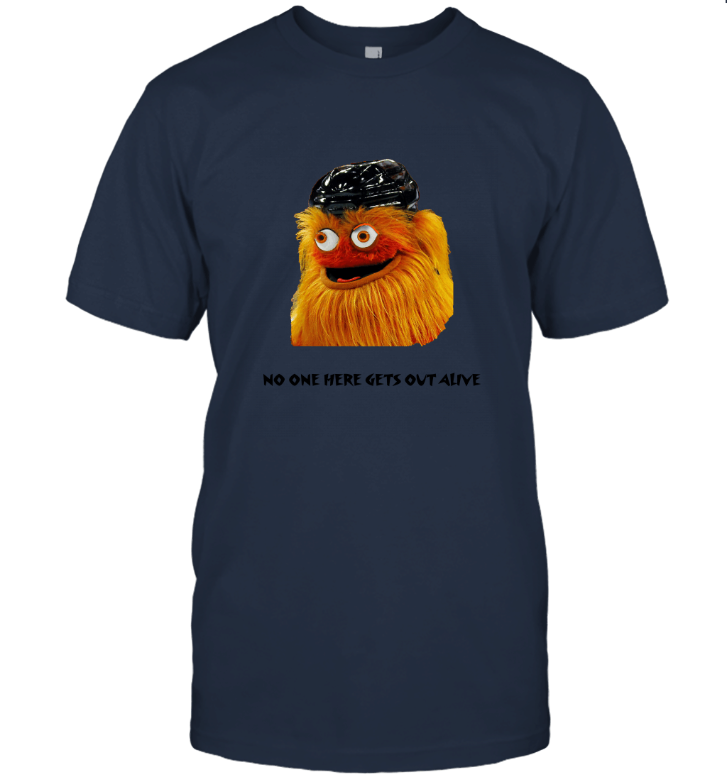 No one here gets out alive Gritty Philly Flyers T Shirt Unisex T-Shirt