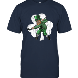 Patrick's Day Hockey Player Leprechaun Unisex T-Shirt