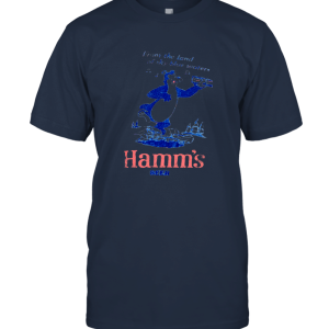 Original Retro Brand The Mens Vintage Tri Blend Hamms Beer Tee Unisex T-Shirt