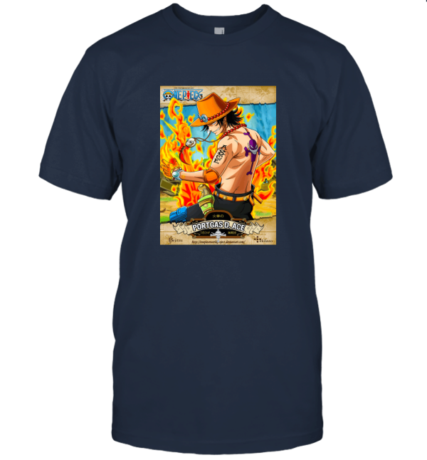 One Piece  Portgas D Ace Anime Poster One Piece Anime Unisex T-Shirt