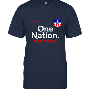 One Nation One Team  United States Women Soccer France 2019 Unisex T-Shirt
