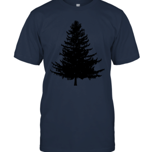 Pine tree silhouette 1 Unisex T-Shirt